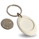 Keyring - Blank Euro trolley coin