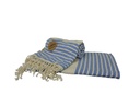 Hamamzz® peshtemal towel OceanBlue