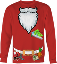 Santa Utility Belt Sweatshirt - no beer