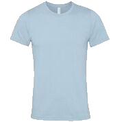  B&C crew neck T-shirt X-long Light Blue