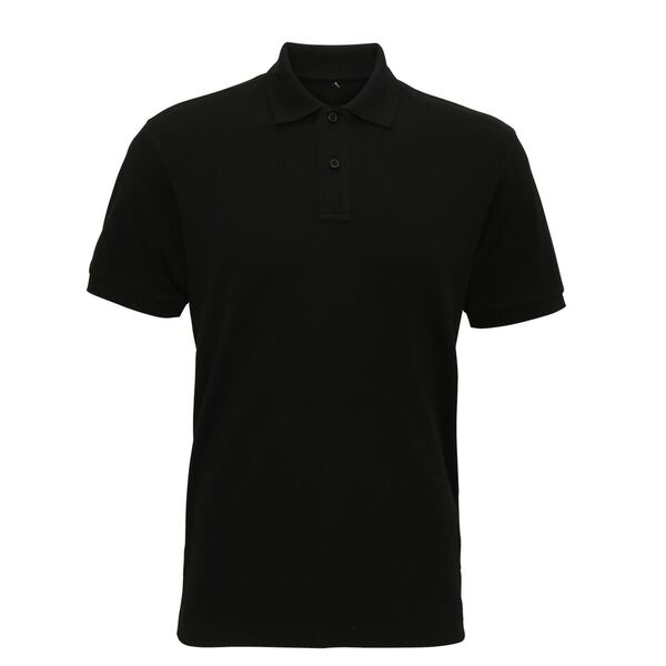  Mens super smooth knit polo -Black