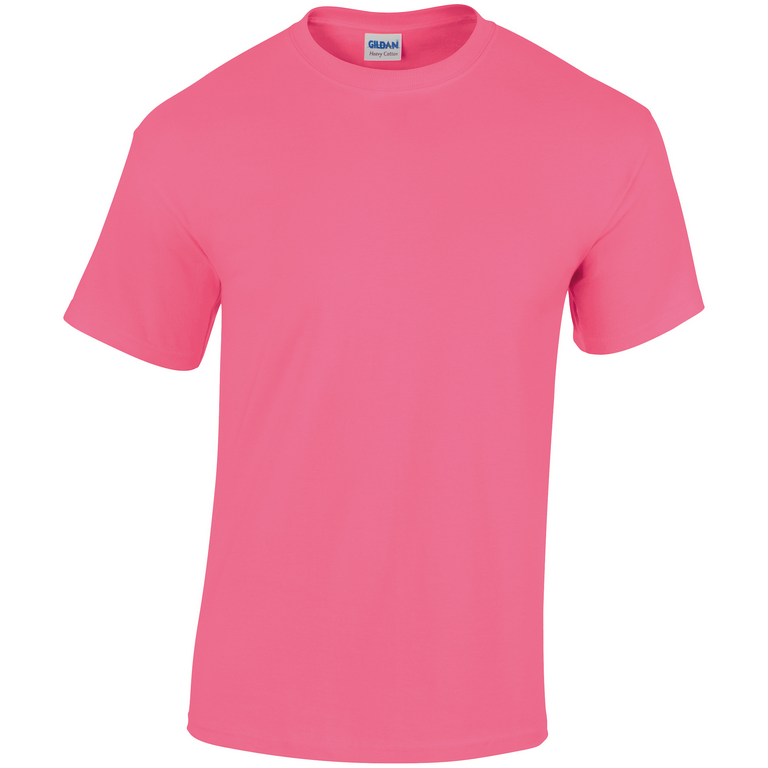 Gildan Heavy Duty Cotton T-shirt - Safety Pink