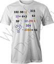 Childs number t-shirt (harder sums)