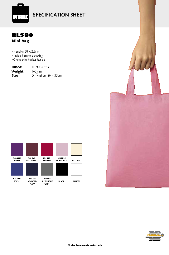 Cotton shopper Mini Bag -  RL500