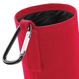 Red Re-usable Water bottle and holder