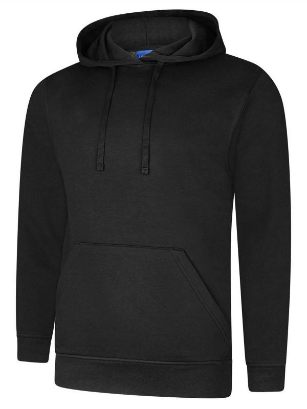 HOODED SWEATSHIRT - Black - WUX04