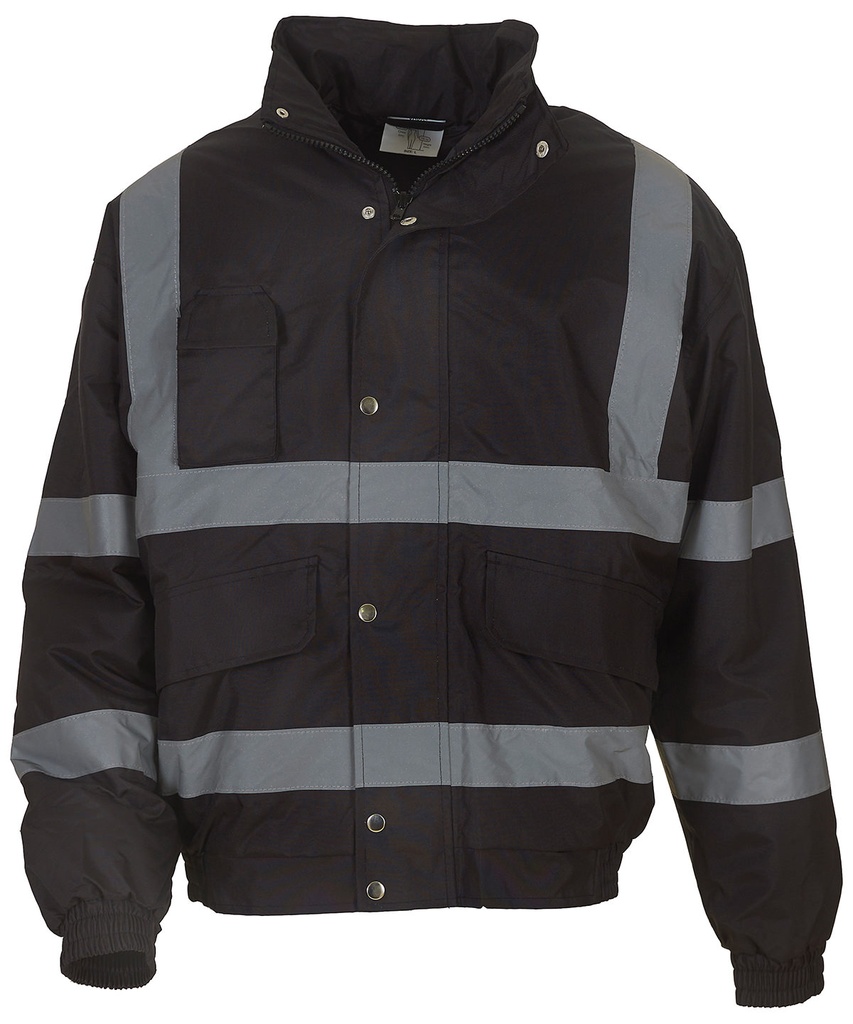 Hi-vis classic bomber jacket Black (HVP211) WKO43