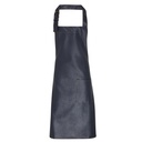 Faux leather bib apron 