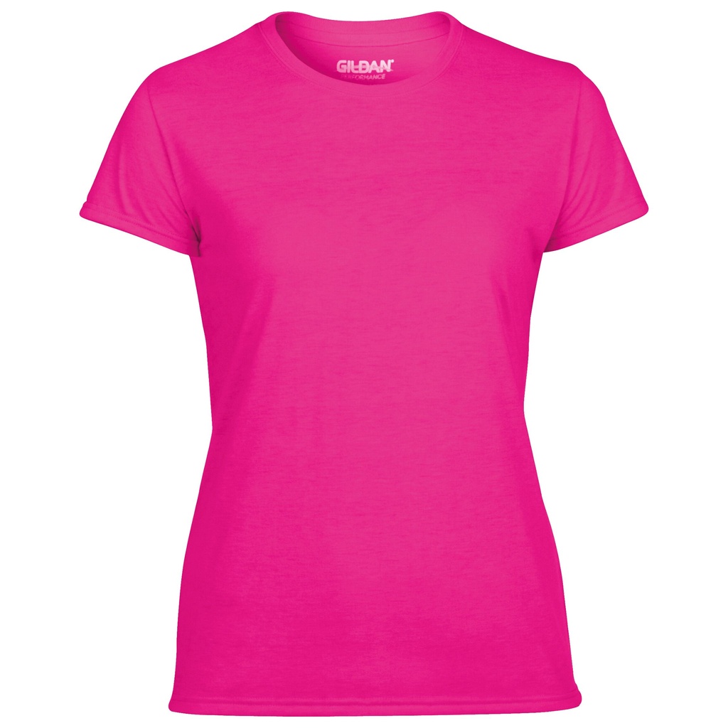 Safety Pink Women's performance T-shirt -GILDAN