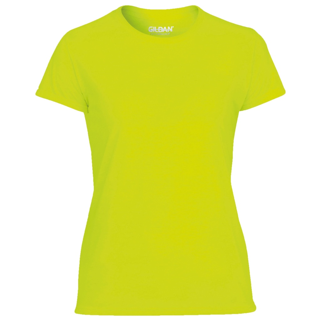 Safety Green Women's performance T-shirt -GILDAN