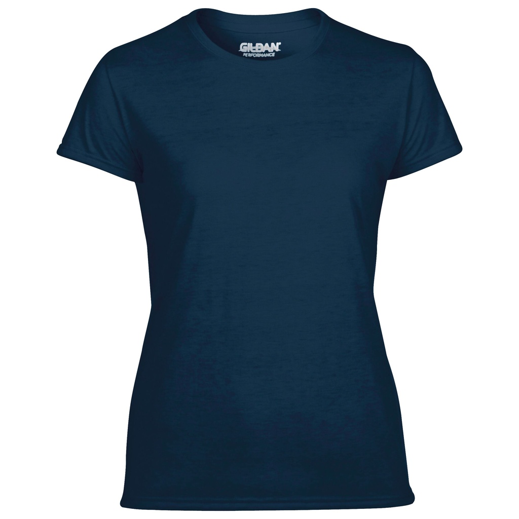 Navy Women's performance T-shirt -GILDAN