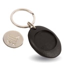 Keyring - Blank Euro trolley coin