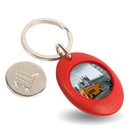 Keyring - Blank Euro trolley coin