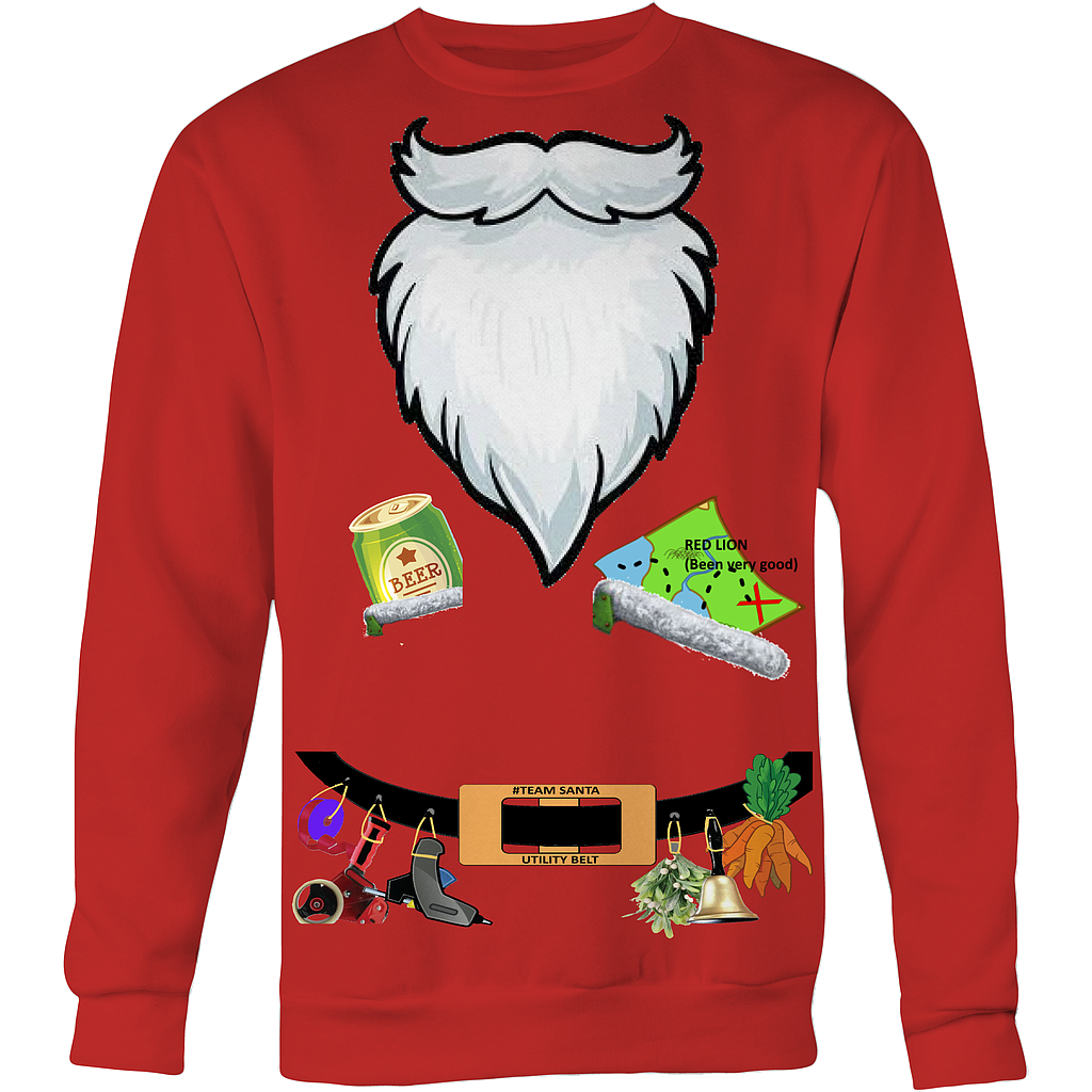 Santa Utility Belt Sweatshirt