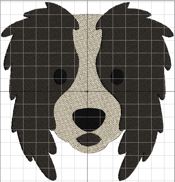 Customisation - Embroidery - Design - Dog Face ( add garment at checkout))