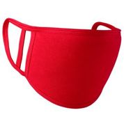 Washable 2-ply face cover  Antimicrobial finish - Red