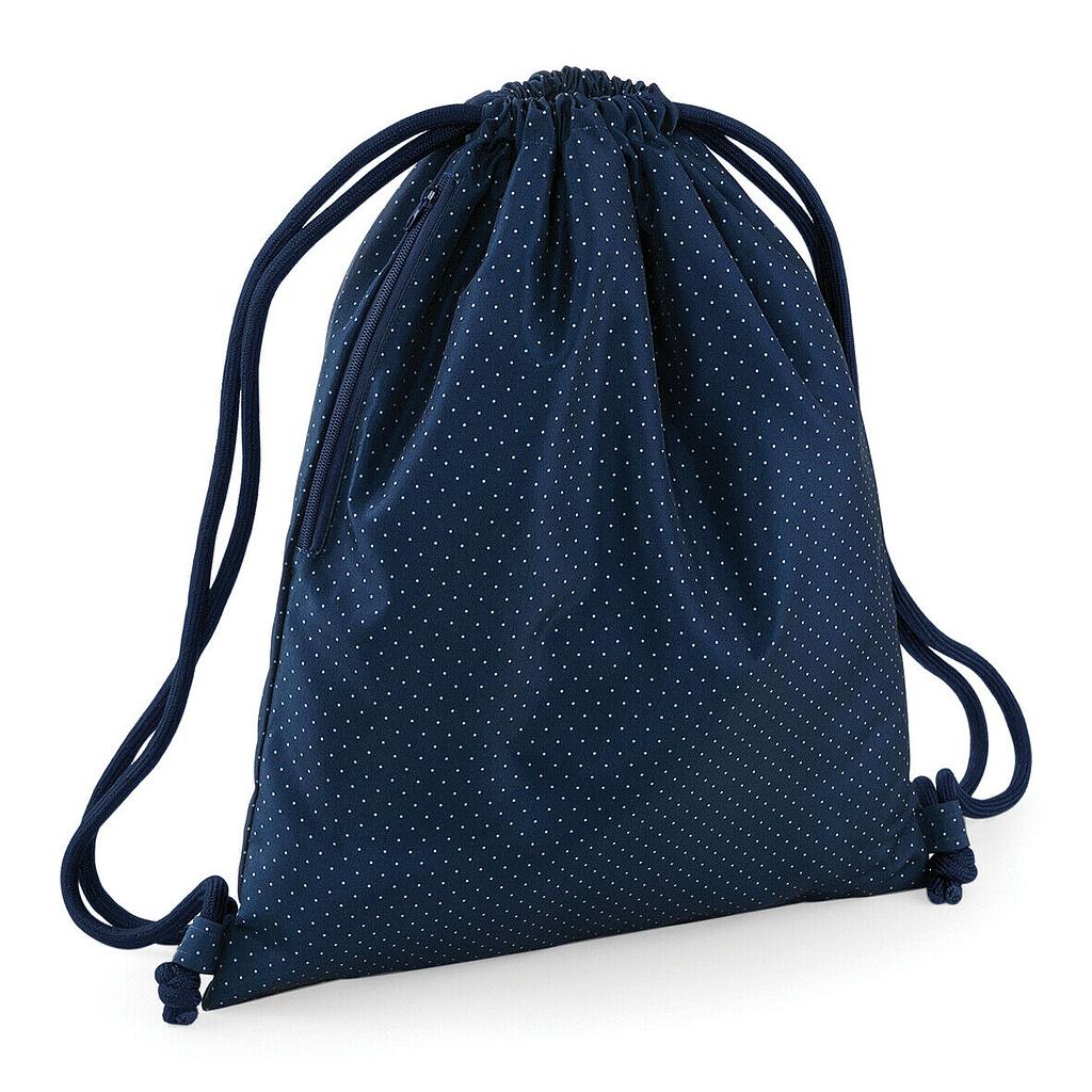 Graphic Gymsac -Navy Polka dot