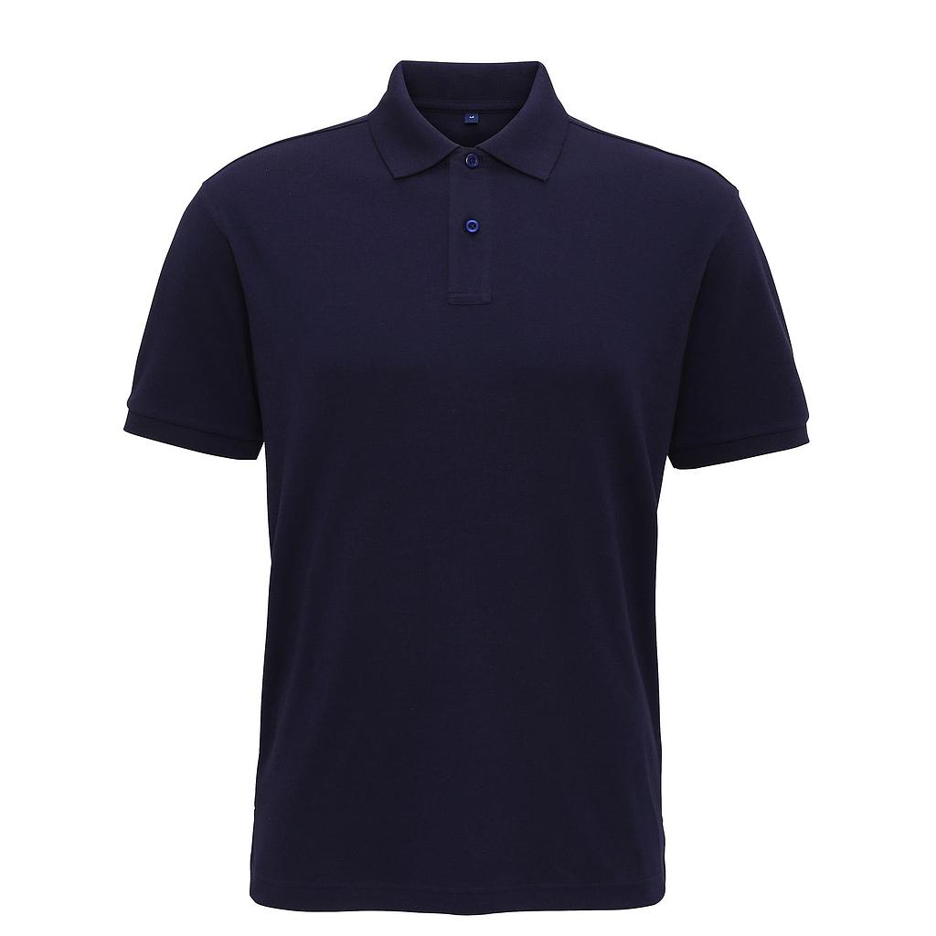 Mens super smooth knit polo Black