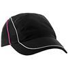 Black/Fuschia Coolmax flow mesh cap