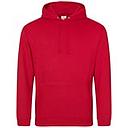 College Hoodie - Fire Red -AWDis - WJH001