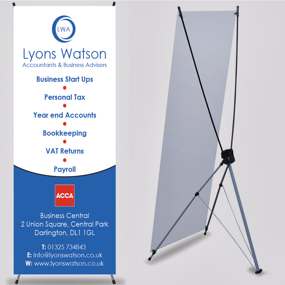 X-Banner stand 60 x 160 bassic