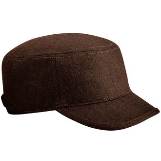 BC036 Brown Melton Woll cap