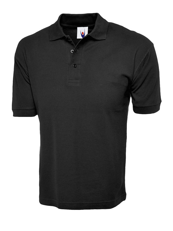 Cotton Rich Poloshirt 220 gsm Black WUC112