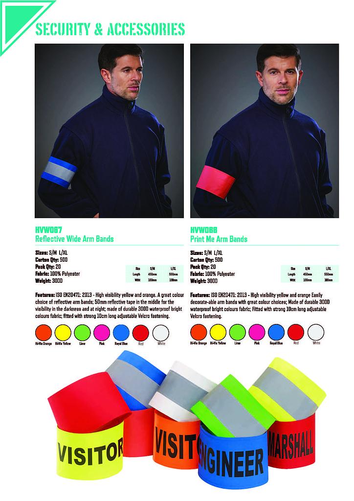 Print-me armbands (Hi-Vis) WYK201