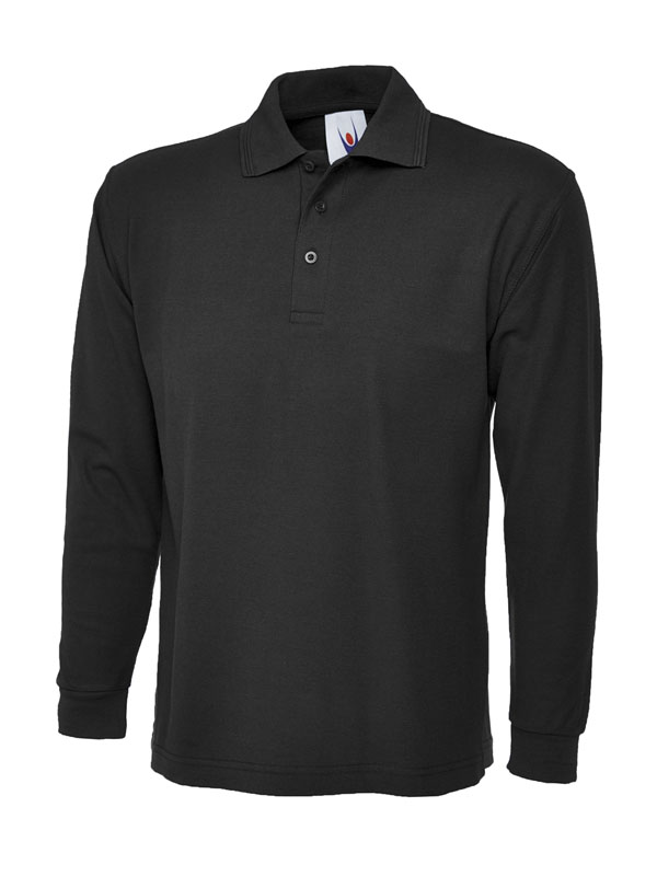 Longsleeve polo shirt Black WUC113