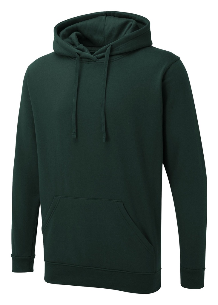 HOODED SWEATSHIRT - Bottle Green WUX04