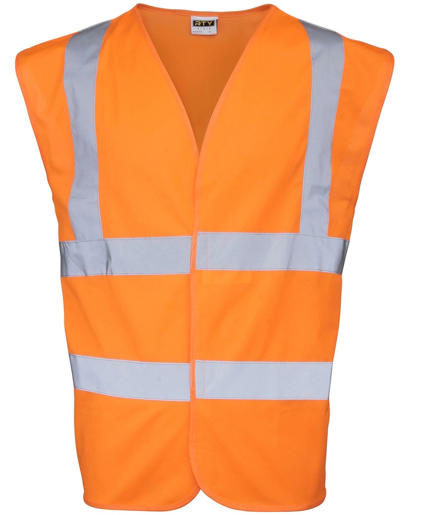 High visibility Waistcoat Fluorescent Orange HV074