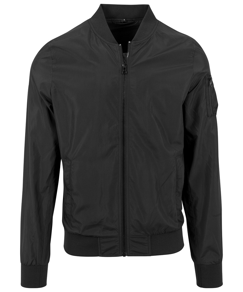 Nylon bomber jacket WBY045 black