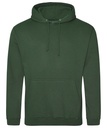 College Hoodie Bottle Green WJH001