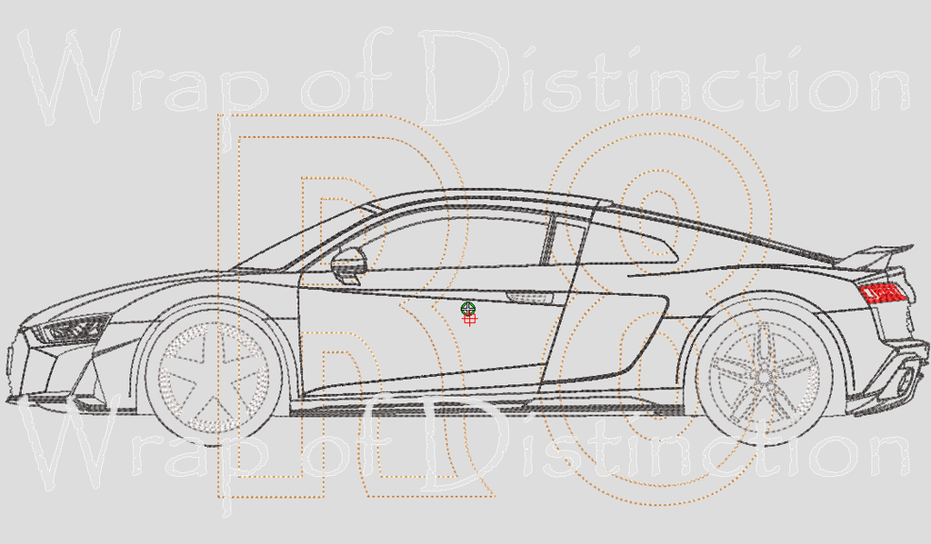 Embroidery design - Audi R8