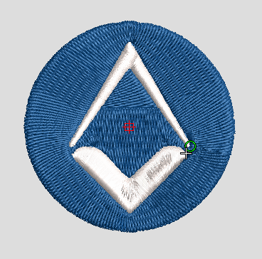 Embroidery design - Freemason - stylised Square and Compass 5cm x 5cm 6,000 stitch    