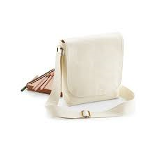 Fairtrade cotton canvas midi messenger