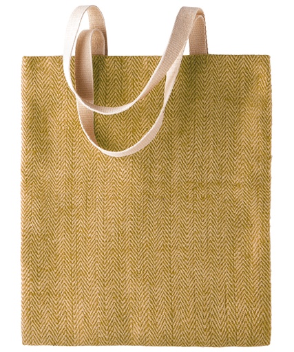 [WKI009] Jute bag Natural/Military -