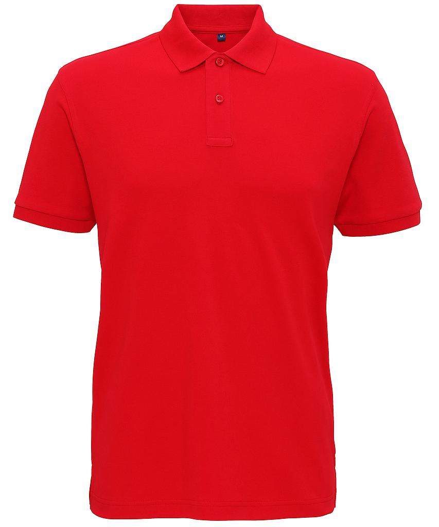 Cherry Red Mens super smooth knit polo WAQ005