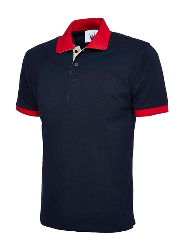 Contrast Polo shirt Navy WUC107