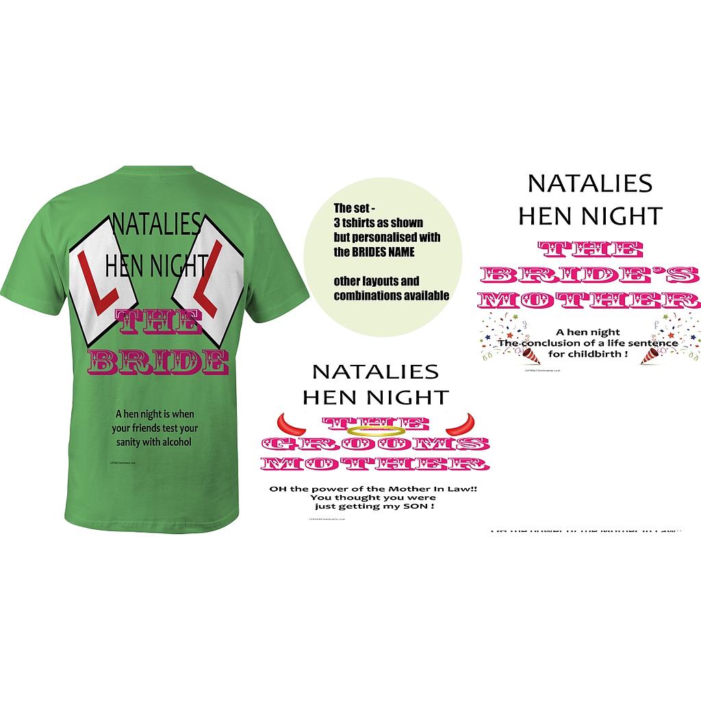 Hen night 3 T-shirt collection