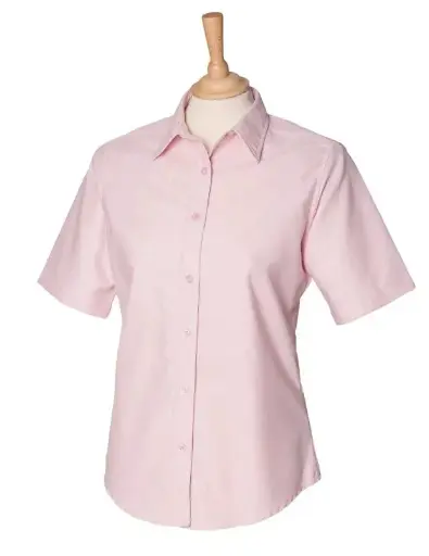 Henbury H516 Ladies Short Sleeve Oxford Shirt XL