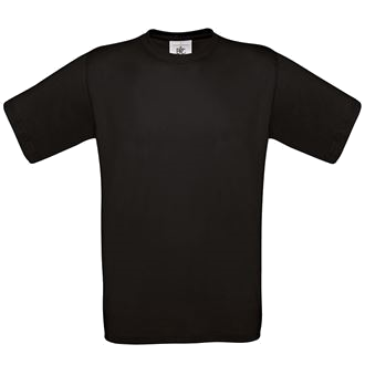 Black 2ply crew neck T-shirt