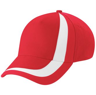 [BC175-RED-WHITE] Flag Red/White Nations Cap