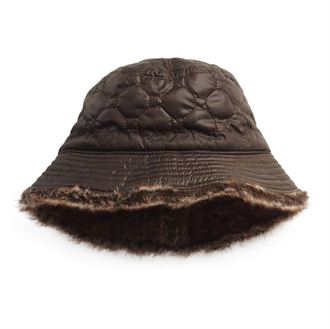 [HH01] Rawdon Brown quilted rain hat