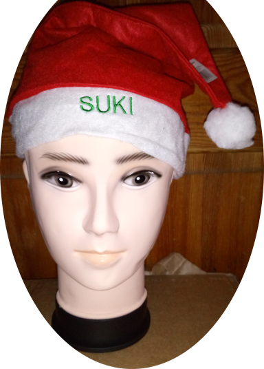 Red Santa hat  (personalised)