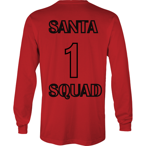 [GD014-red] Red Santa Squad 1 long sleeve t-shirt